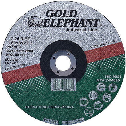 Rezný kotúč na kameň Gold Elephant 42C T42 230x2,5x22,2 mm